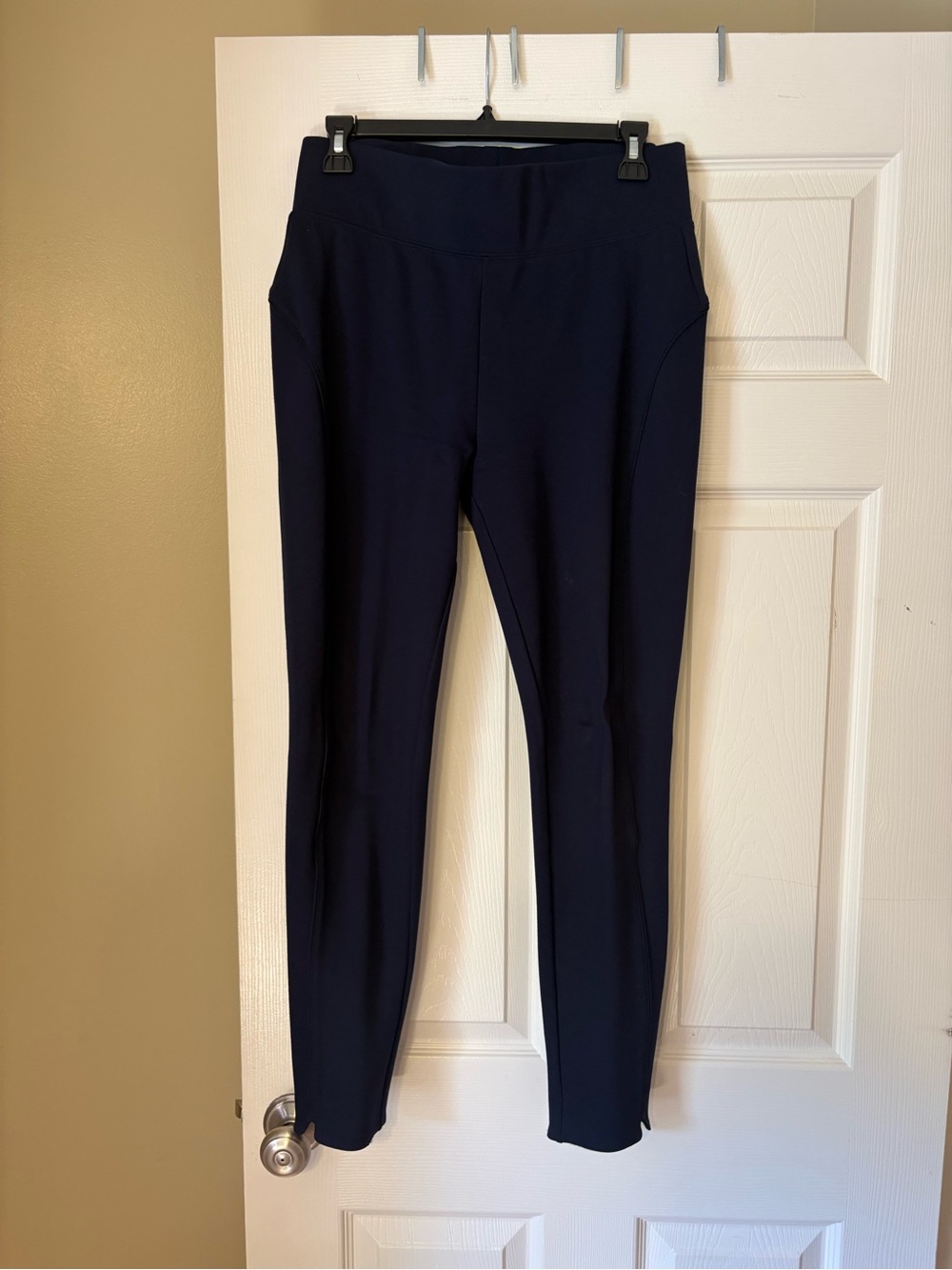 Seven7 Pointe Leggings Navy Pull On Skinny Pants Stretch Ponte Knit Office Caree